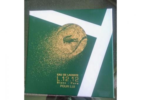 coffret eau de lacoste L.12.12 blanc-pure