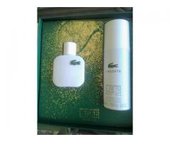 coffret eau de lacoste L.12.12 blanc-pure